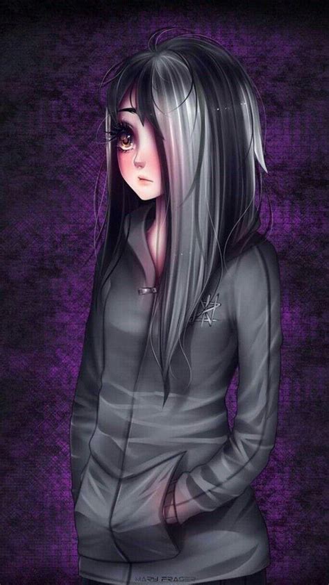 anime emo chica|Awesome Cute Anime Emo Girl Wallpapers